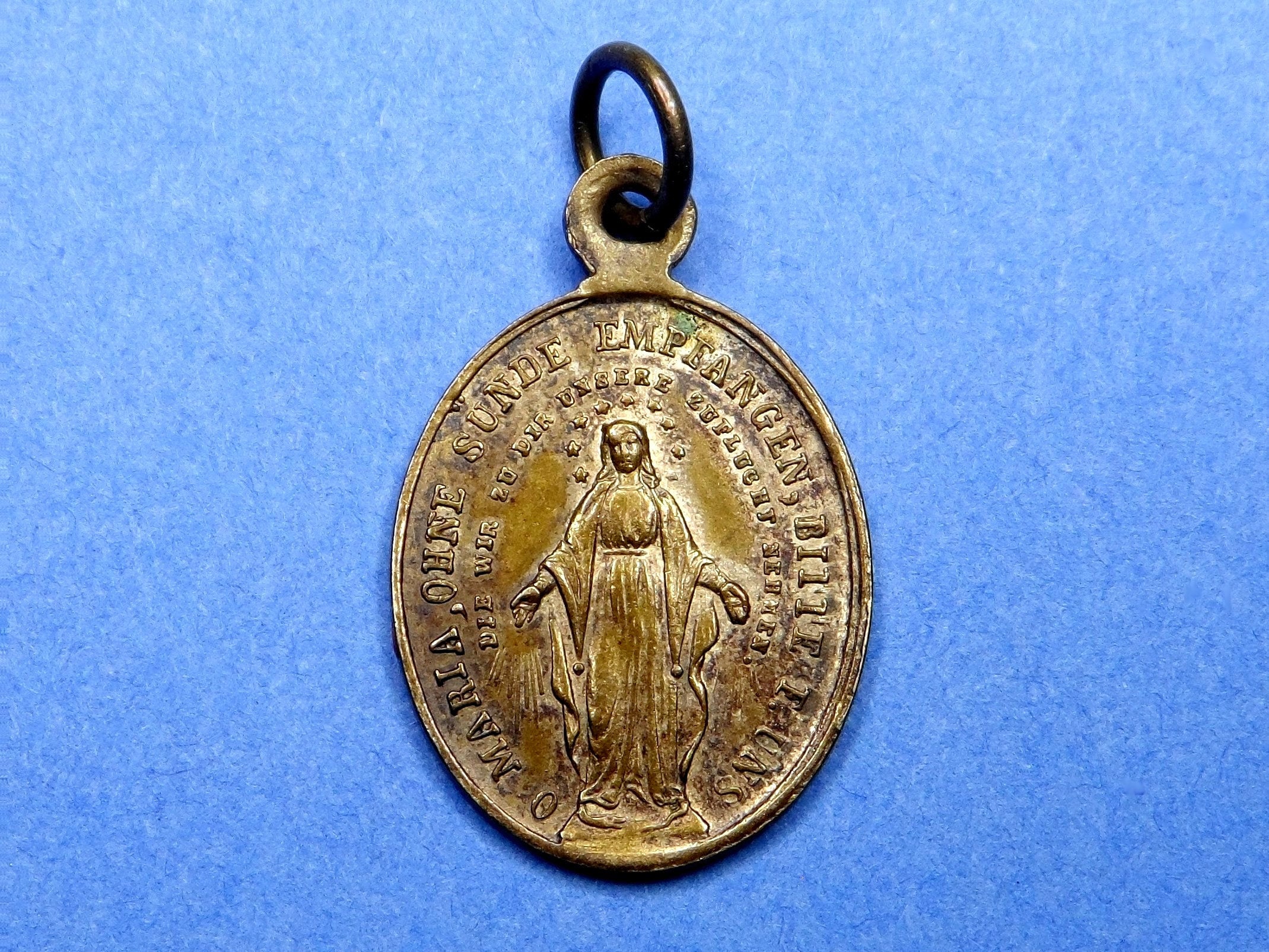 Saint Hilary : Saint Hilaire - 19th Century Antique Miraculous Medal
