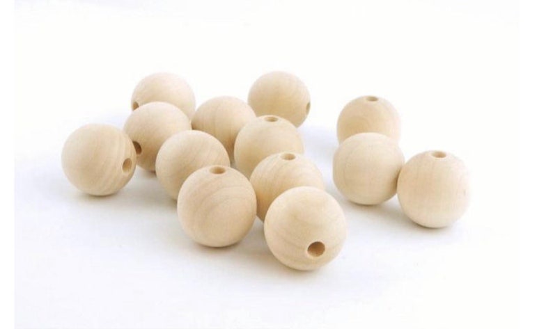Whte Wood Beads, Round Wood Beads, 10mm, Lghtweght Beads, Fast Shppng From USA - Etsy