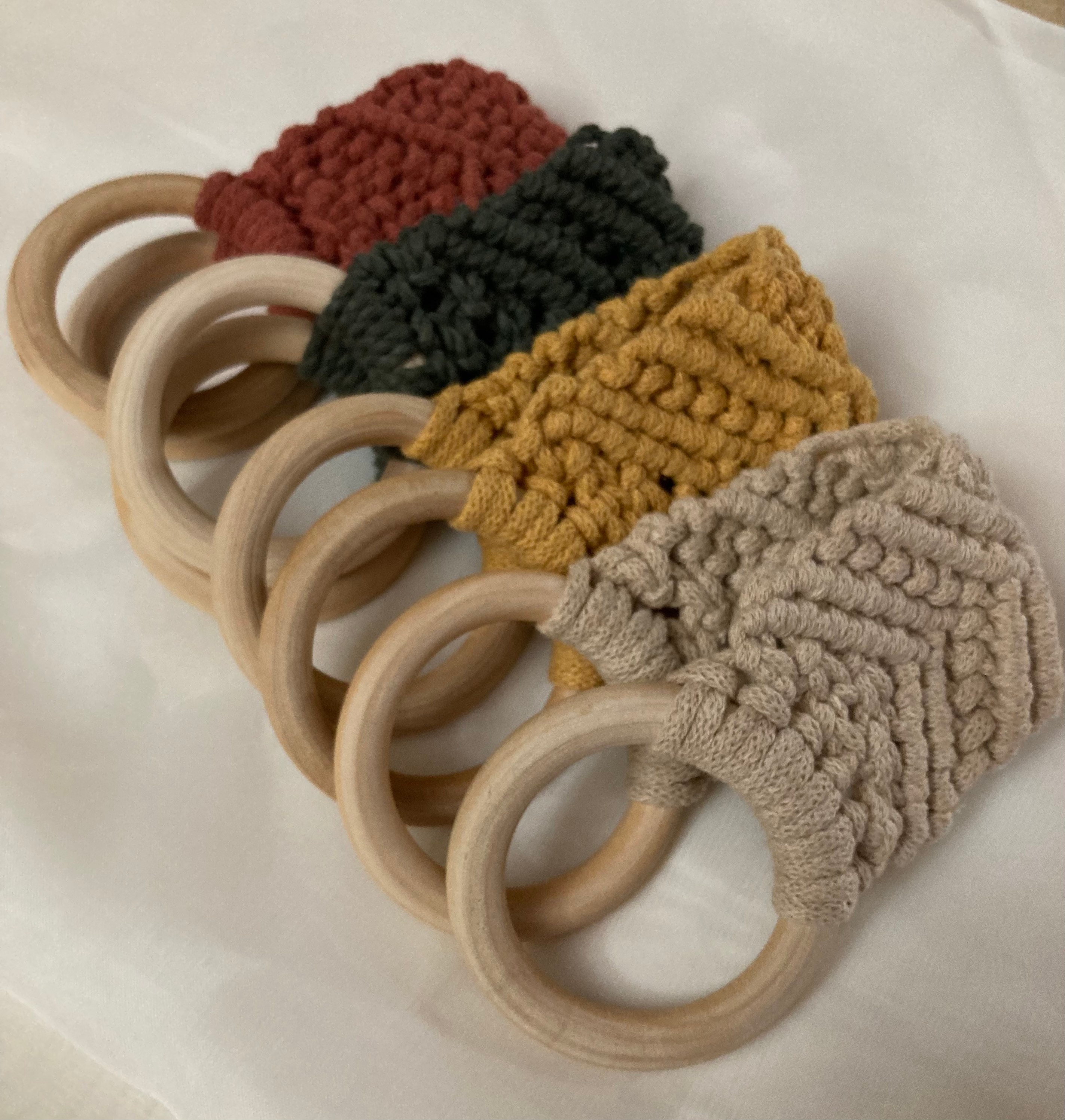 Wooden Macrame Rings, Round Unfinished Wooden Rings, Wooden Rings(5 Cm ...