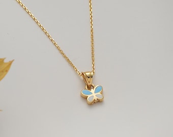 14K vlinderketting