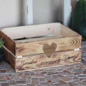 Wooden box personalized Rustic, guest gift, wedding gift, wedding, gifts, bridal couple, memory box wooden box, gift box