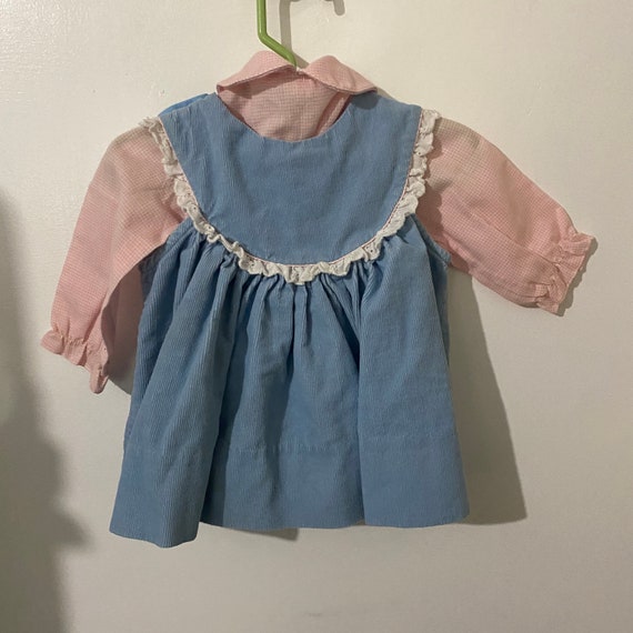 Vintage 1960s Two Piece Toddler Dress size 18m - image 2