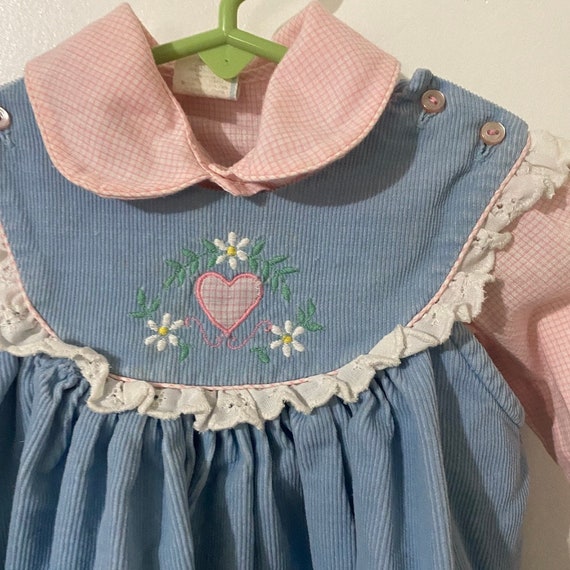 Vintage 1960s Two Piece Toddler Dress size 18m - image 3