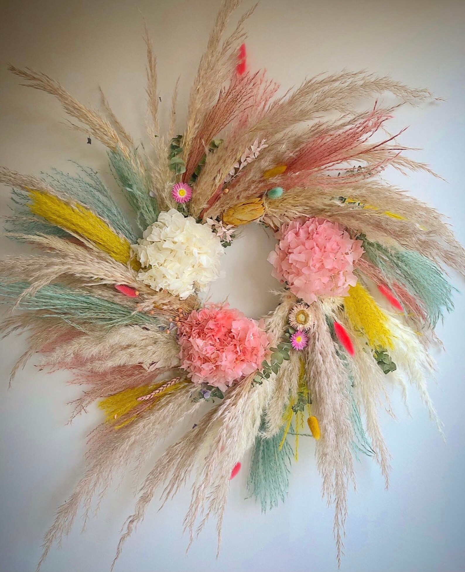 Bespoke Pampas Wreath Etsy