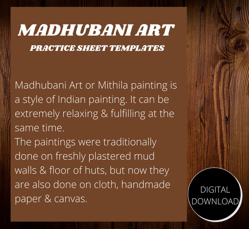 MADHUBANI ART, FISH Practice Templates,patterns Training Sheets Paper ...