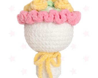 Crochet Plush Flower Bouquet