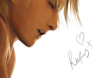 Rufus Shinra (X Rated) DIGITAL PAINTING/ A4 Print (Matt or Satin Finish)