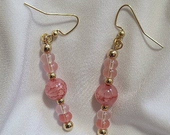 Pink Dangle Earrings