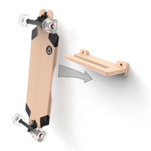 Longboard / Skateboard Wall Storage - Single Board Display