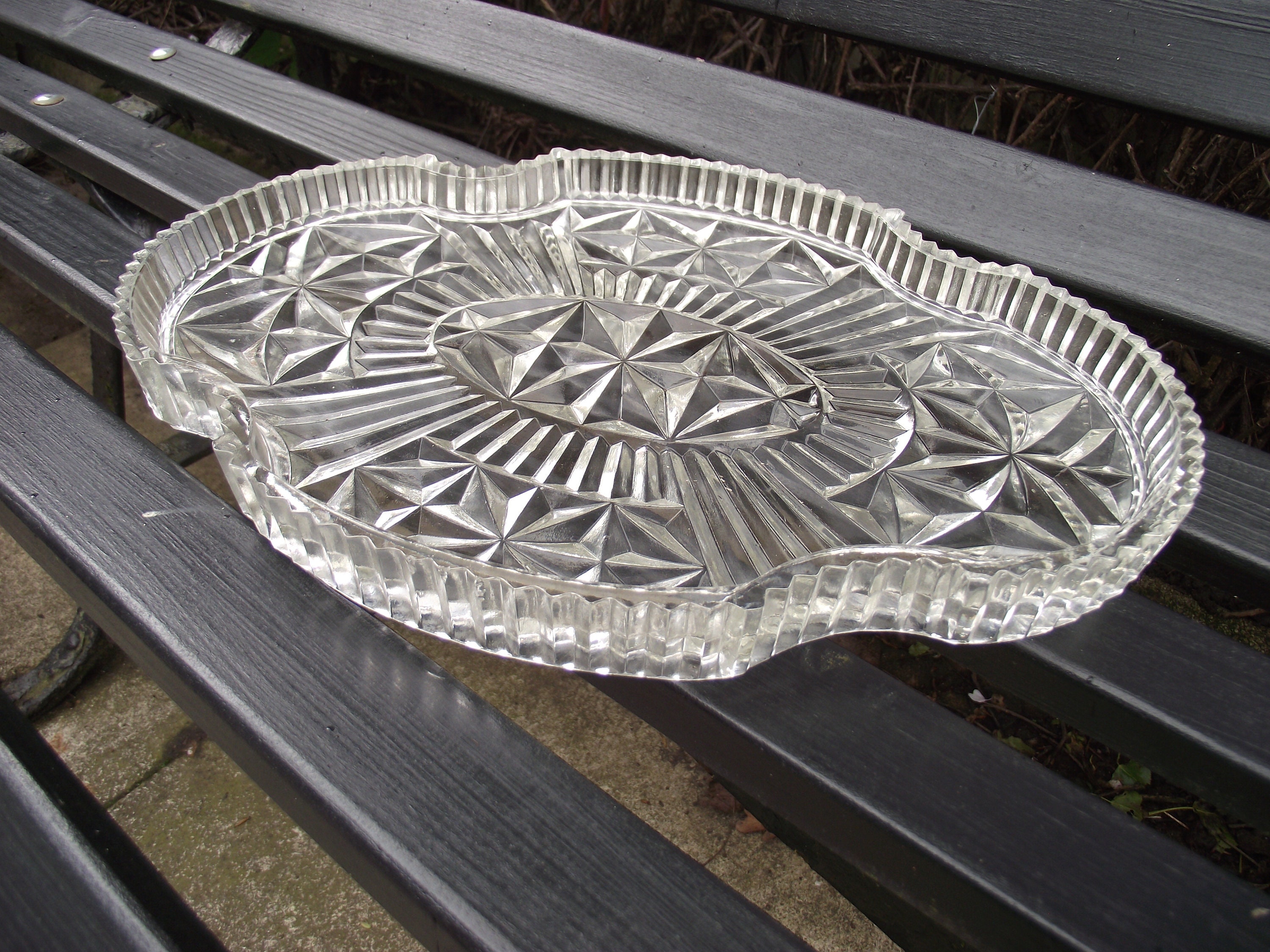 Rosice 1889 Faux Cut Glass Dressing Table / Cup Cake Tray Etsy UK