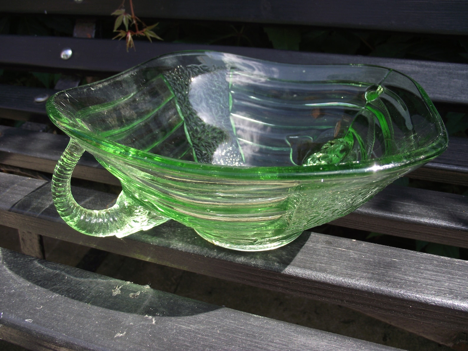 Sowerby Green Glass Trifle / Fruit Bowl 2614 Art Deco With Etsy UK