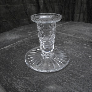 Candlestick - Crystal Glass Made In England - Victorian Style