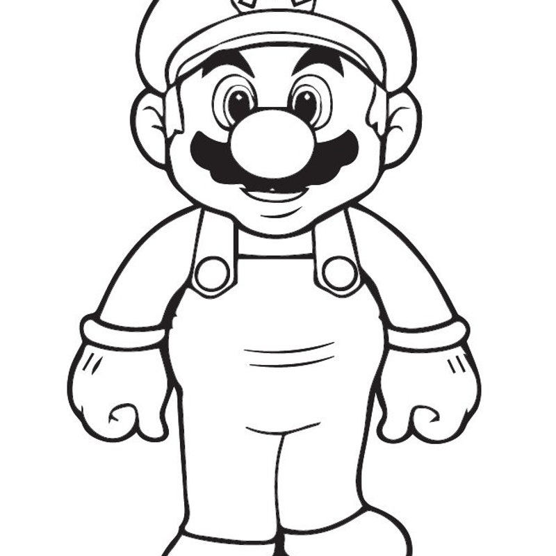 Mario Luigi Coloring Pages Printable - Etsy
