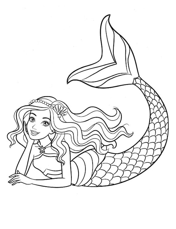 barbie coloring book coloring pages printable coloring page 30 etsy