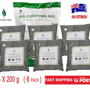 Natural Feel Aktiv Bambuskohle Luftreinigungsbeutel 6er Pack