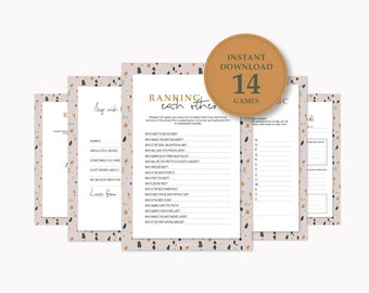 Bridal Party Print - Bachelor party games - Digital Print - Party Games - Terazzo - Sammy Ray Design