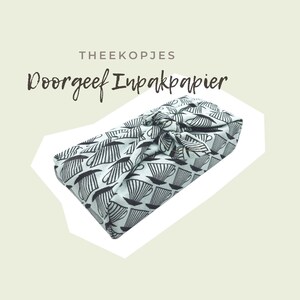 Furoshiki Doorgeef inpakpapier Duurzaam cadeau Zero waste Upcycle Size S afbeelding 4