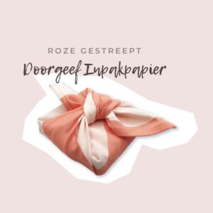 Furoshiki Doorgeef inpakpapier Duurzaam cadeau Zero waste Upcycle Size S afbeelding 3