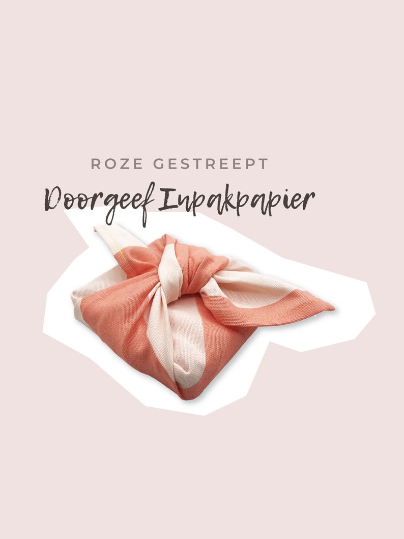 Furoshiki Doorgeef inpakpapier Duurzaam cadeau Zero waste Upcycle Size S afbeelding 3