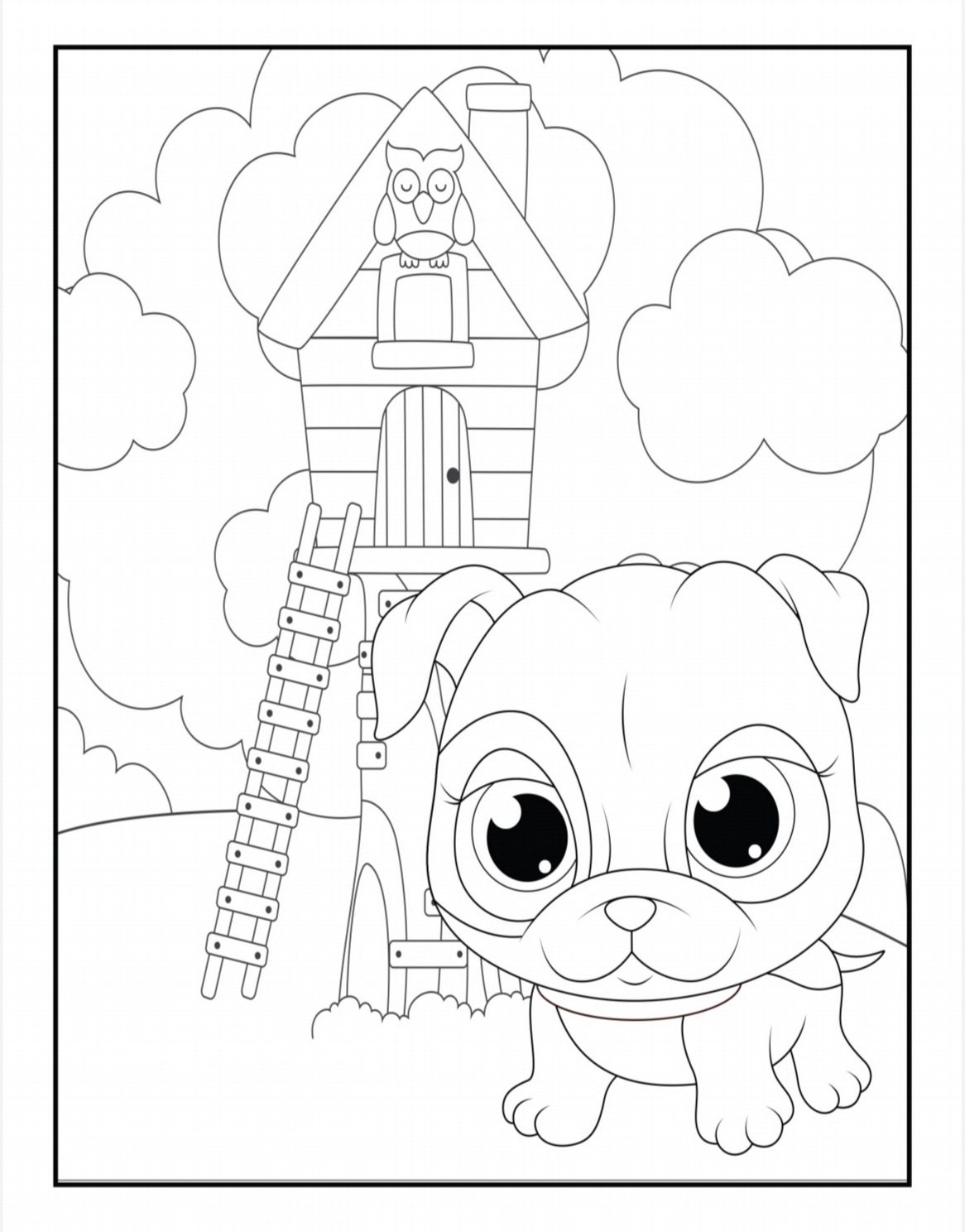 animal coloring pages set 3 etsy