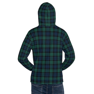 Plaid sweatshirt with hood store