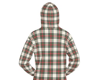 Stewart Dress Tartan Hoodie, Plaid Hooded Sweatshirt, Christmas Sweater