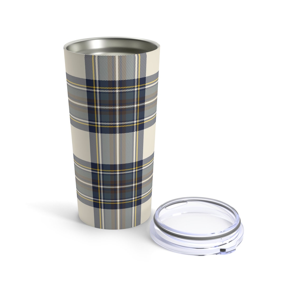 Gordon Dress Modern Tartan Crest 40 oz Insulated Tumbler with Handle