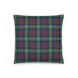 Isle of Skye Tartan Cushion, Plaid Accent Pillow, Rustic Lodge Home Decor