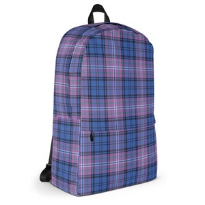 Scotland Forever Backpack, Preppy Plaid Everyday Bag, Carry All Bag for Student