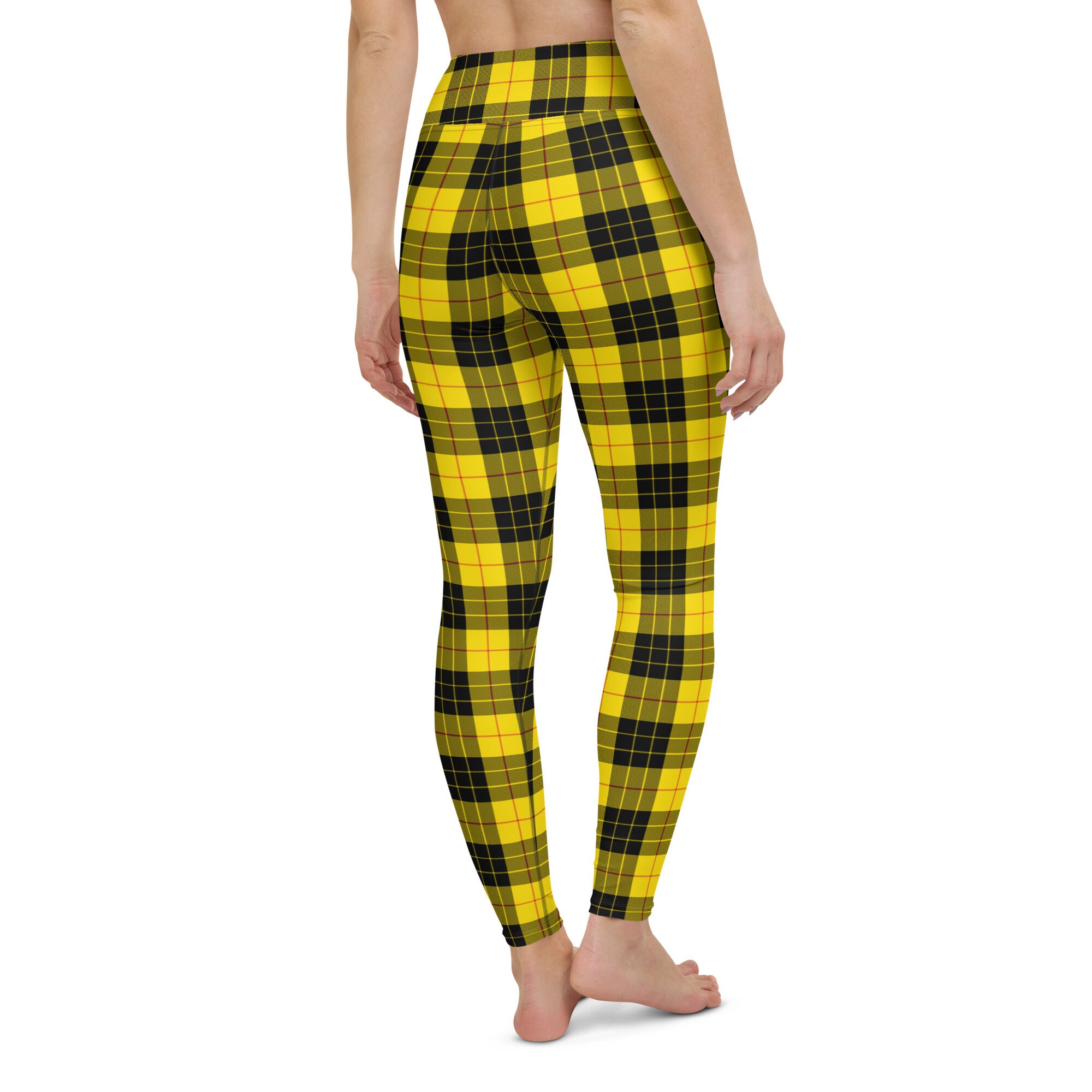 Yellow Tartan Pants Etsy