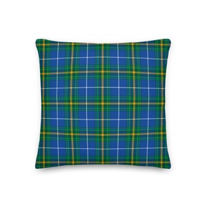 Nova Scotia Tartan Throw Pillow, Rustic Cottagecore Cushion, Plaid Home Decor, Christmas & Holiday Accent
