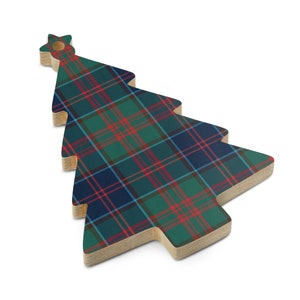 Adorno de caza de Stewart of Appin, decoración navideña festiva a cuadros, regalo navideño rústico a cuadros