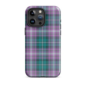 Scotland Forever Tough Case for iPhone, Plaid Tech Accessories, Tartan Phone Case