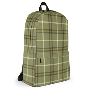 Forrester Hunting Muted Backpack, Preppy Plaid Everyday Bag, Carry All Bag for Student