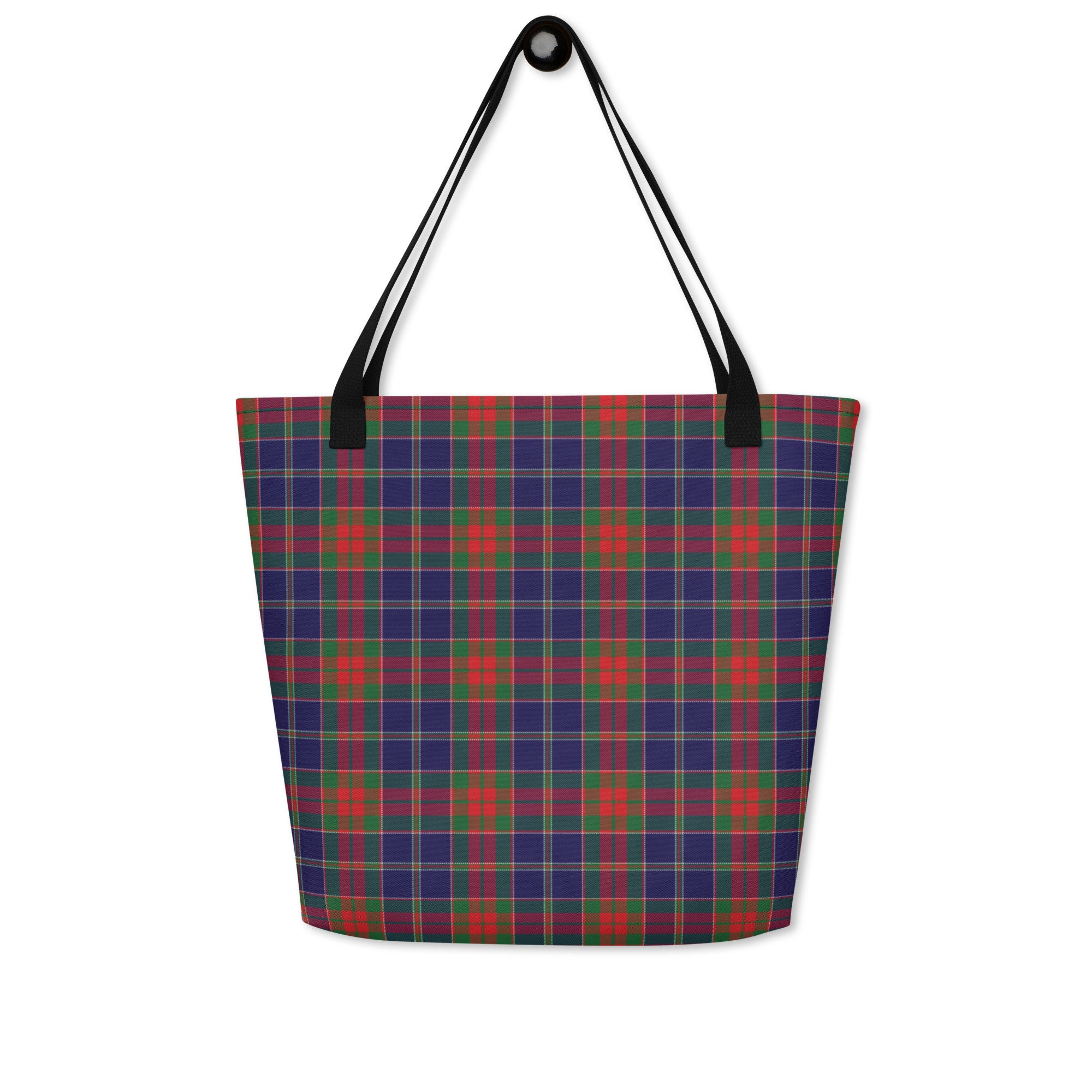 Christmas Morning Tartan Tote Holiday Plaid Shoulder Bag Everyday Bag for Travel and Shopping Etsy Canada