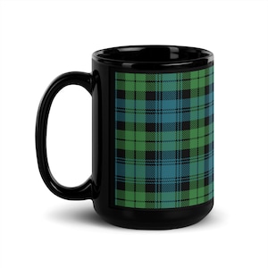 Black Watch Ancient Mug, Plaid Home Decor Coffee Gift, Tartan Tea Cup