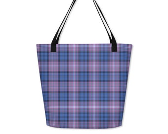 Bolsa tote Scotland Forever, mala de viagem xadrez escocês, bolsa de fim de semana xadrez para festas