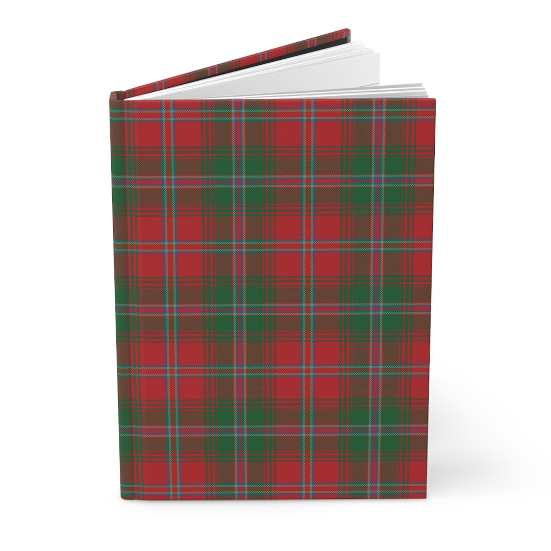 Ireland Red Tartan Journal, Irish Plaid Notebook, Hardcover Travel ...