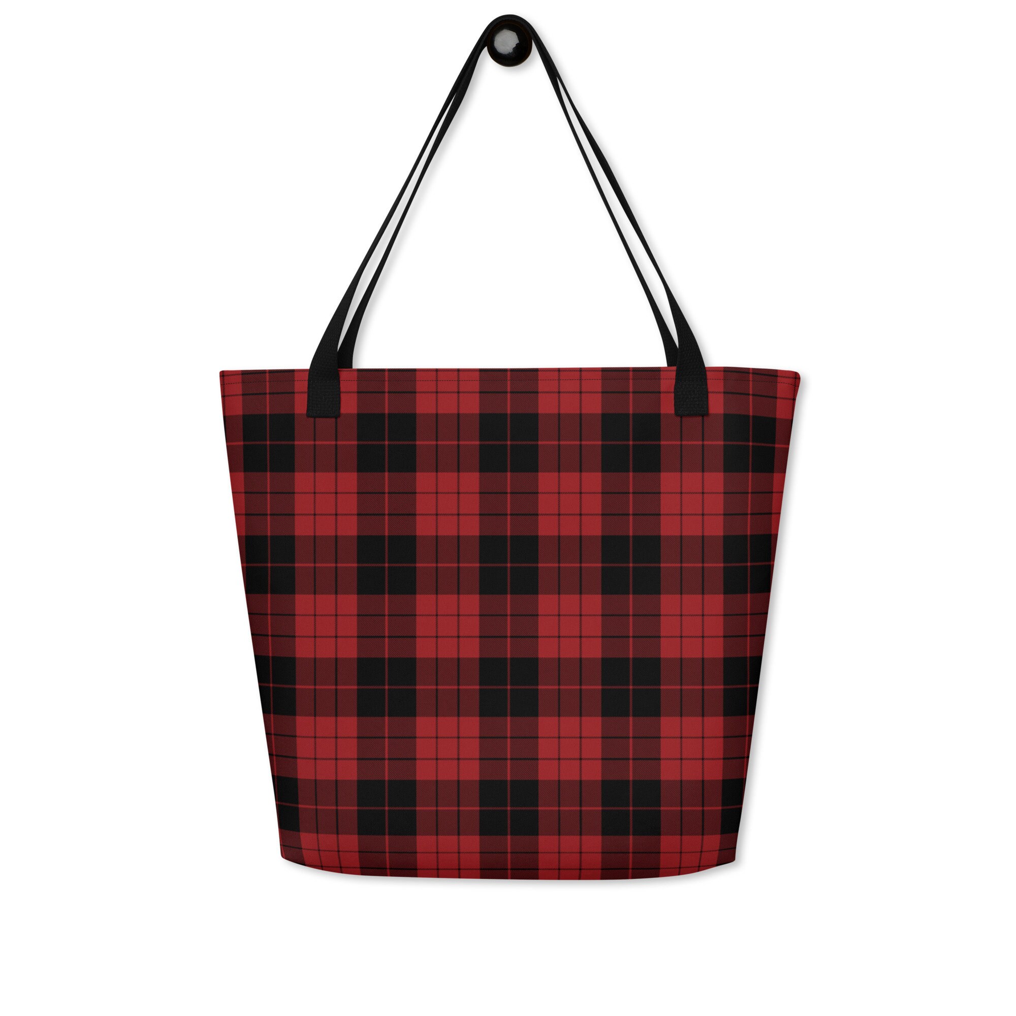 Red tote bag Etsy