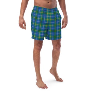 Nova Scotia-zwembroek heren, zwemshorts zomerkleding, preppy Canadese tartan