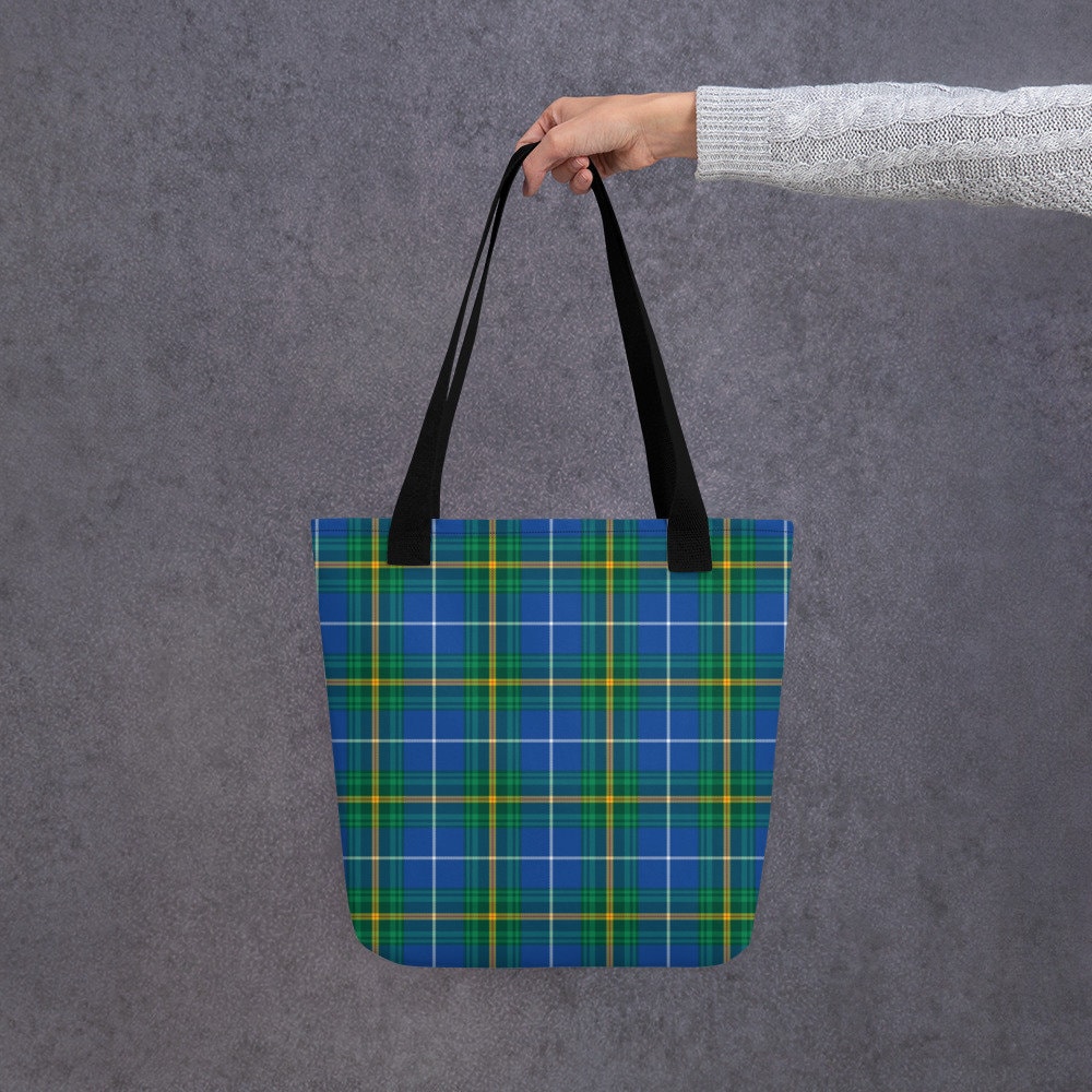 Borsa Da Donna A Mano/spalla In Misto Lana Motivo Tartan Colore Verde Oliva Lba0424 Lbaol91 - Foto 5