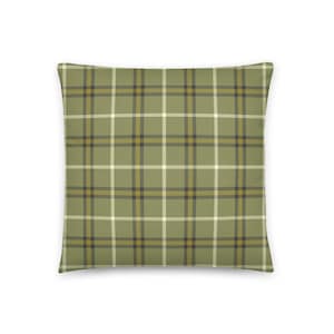 Forrester Hunting Muted Pillow, Plaid Tartan Cushion, Rustic Home Decor