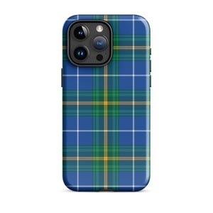 Royal Stewart Tough iPhone Case, Plaid Aesthetic Phone Cover