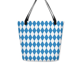 Oktoberfest Tote Bag, Bavarian Festival Shoulder Bag, Autumn Accessories Everyday Tote