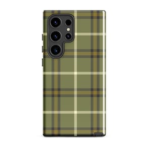 Forrester Hunting Reproduction Tough Case for Samsung® Phone, Cellphone Protector for Galaxy Phone, Tartan Plaid Tech Accessory