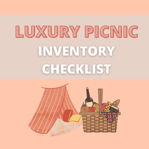 Luxury Picnic Day of Checklist Etsy