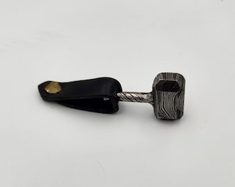 Damascus Hammer Keychain