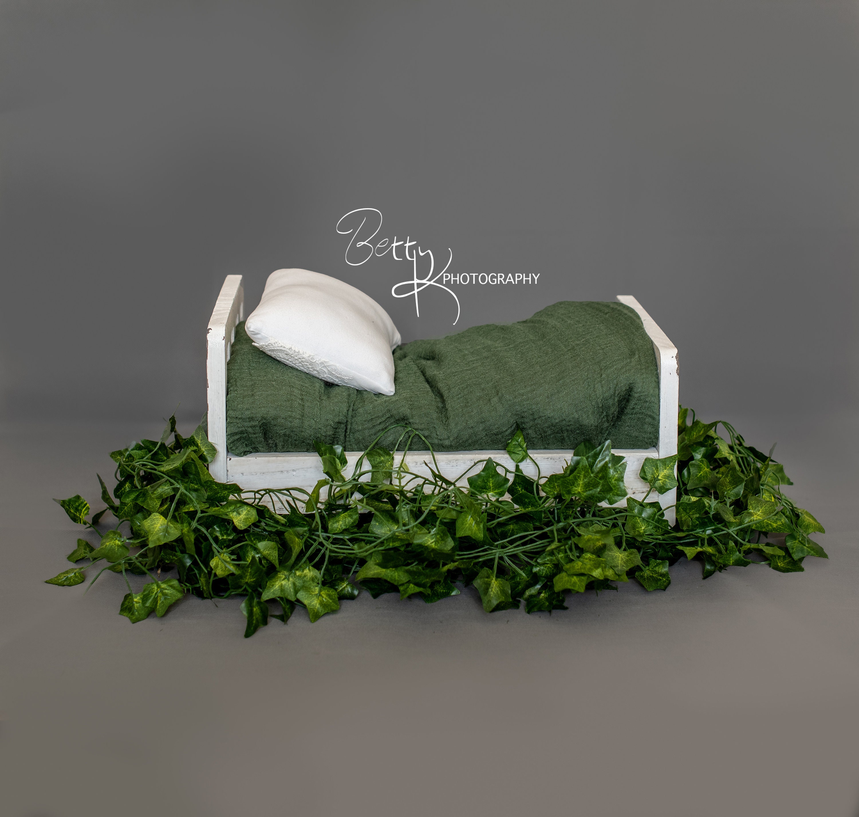 Grünes und graues Neugeborenenbett digitaler Hintergrund | Etsy