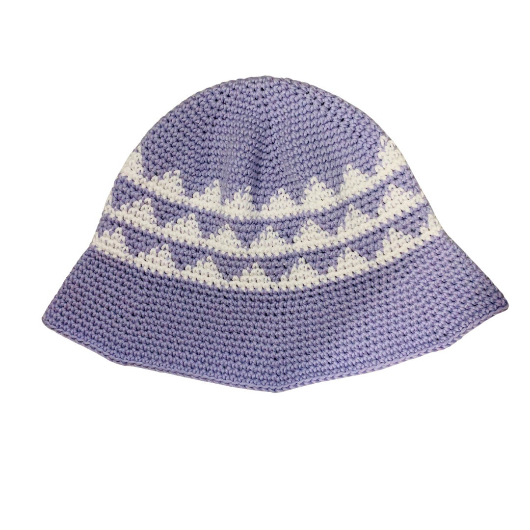 Designed Crochet Bucket Hat Yarn Bucket Hat Cute Bucket Hat Etsy