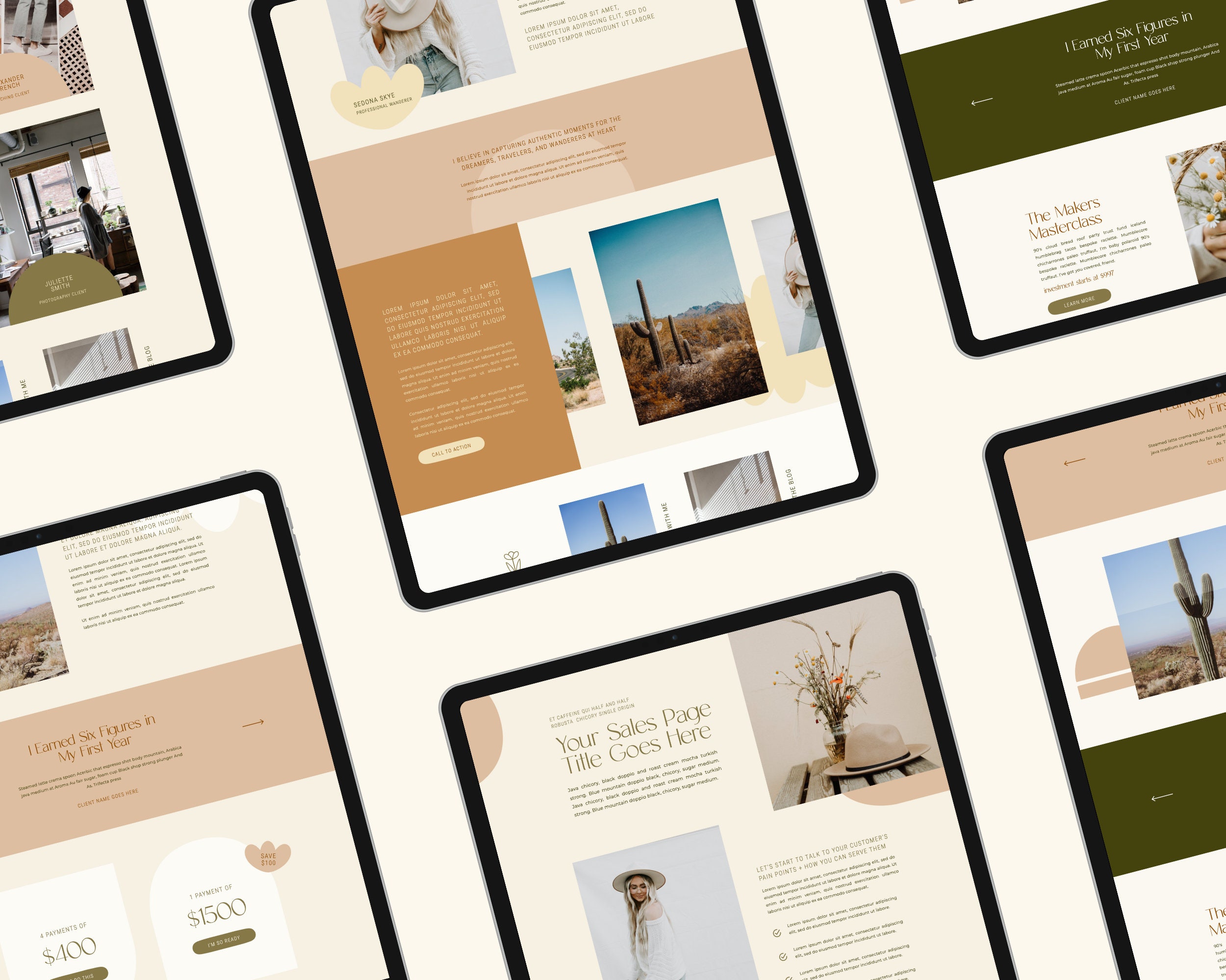 Showit Website Template for Photographers Coaches - Etsy